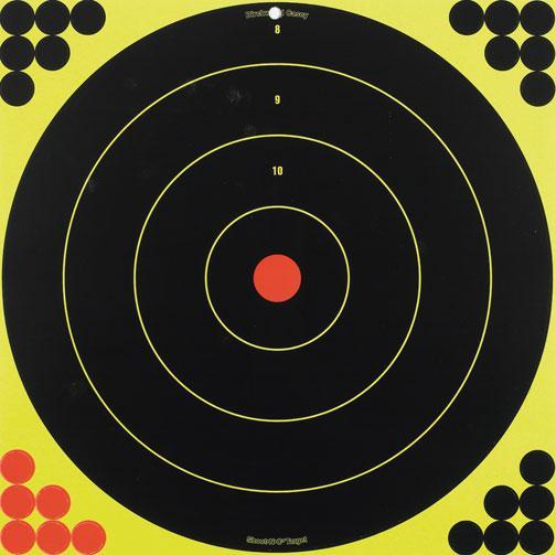 BIRCHWOOD CASEY SHOOT-N-C 17.25" BULL'S-EYE TARGET - 5-PK