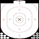 BIRCHWOOD CASEY SHOOT-N-C 12"X18" OVAL WHITE/BLACK SILHOUETTE 5PK