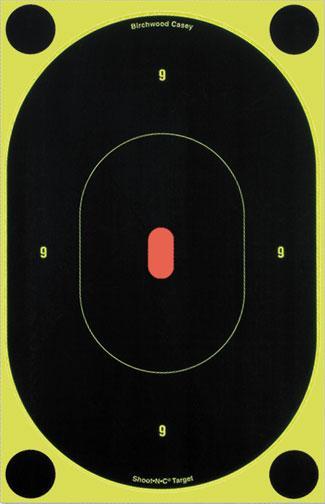 SHOOT-N-C 7" OVAL SILHOUETTE TARGET - 12-PK