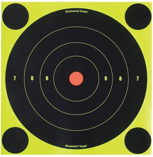 SHOOT-N-C 8" BULL'S-EYE TARGET - 6-PK