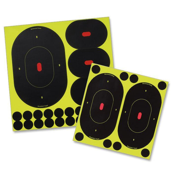 SHOOT-N-C 9" & 4" OVAL SILHOUETTE ASSORTMENT - 5-9" 15-4.75" & 100-1" PK