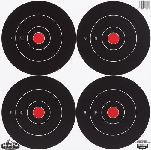 DIRTY BIRD 6" - 48 BULL'S-EYE TARGETS - 12-PK