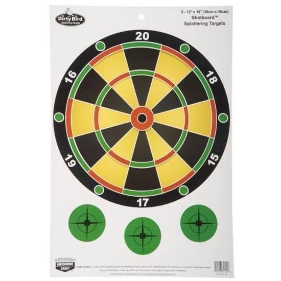 PREGAME 12" X 18" SHOTBOARD TARGET - 8-PK