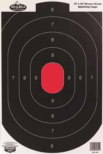 DIRTY BIRD 12" X 18" OVAL SILHOUETTE TARGET - 8-PK