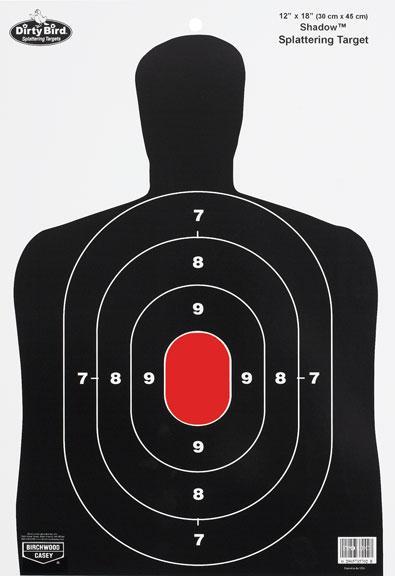 DIRTY BIRD 12" X 18" BC27 SILHOUETTE TARGET - 8-PK