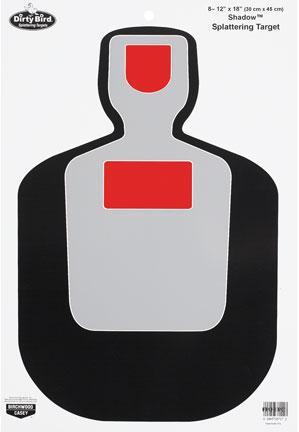 DIRTY BIRD 12" X 18" BC19 SILHOUETTE TARGET - 8-PK