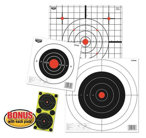 EZE-SCORER 12" BULL'S-EYE PAPER TARGET - 13-PK