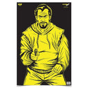 EZE-SCORER 23" X 35" BC BAD GUY BLACK/YELLOW - 5 PAPER-PK (FOLDED)