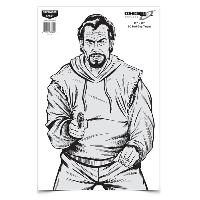 EZE-SCORER 12" X 18" BC BAD GUY PAPER - 10-PK