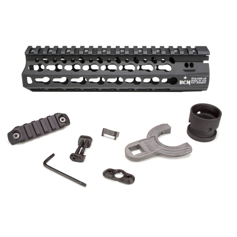 KEYMOD RAIL ALPHA 5.56 8IN BLK