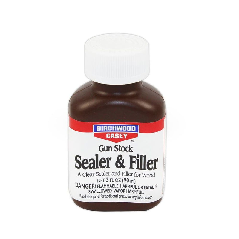 GUN STOCK CLEAR SEALER AND FILLER 3 OZ