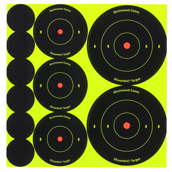 ARA12 SHT-N-C 1-2-3IN RND AST TGT 12PK