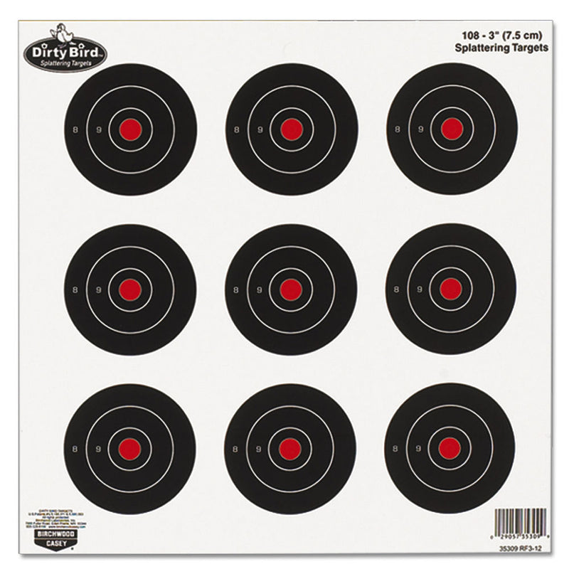 RF312 DRTY BRD 3IN RND TGT 12PK