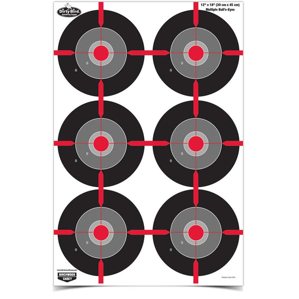 DIRTY BIRD 12X18 MUL BULLSEYE 8 TGTS