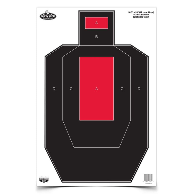 DIRTY BIRD IPSC PRACTICE 16.5X24IN 3TGTS