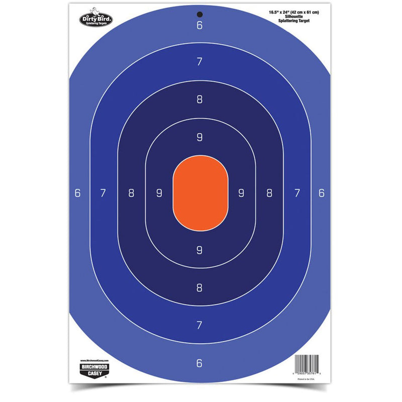 DIRTY BIRD 16.5X24 OVL BL/ORG SIL 3 TGTS