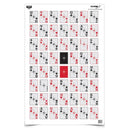 EZE-SCORER 52 CARD SHOOTUP 23X35IN 100PK