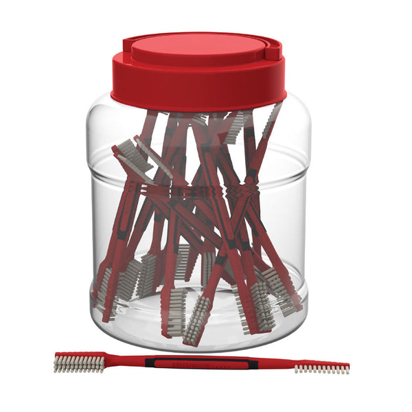 NYLON BRUSHES IN PLASTIC TUB 25 PACK