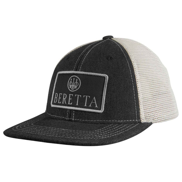 FLAT BILL PATCH TRUCKER CHARCOAL GREY