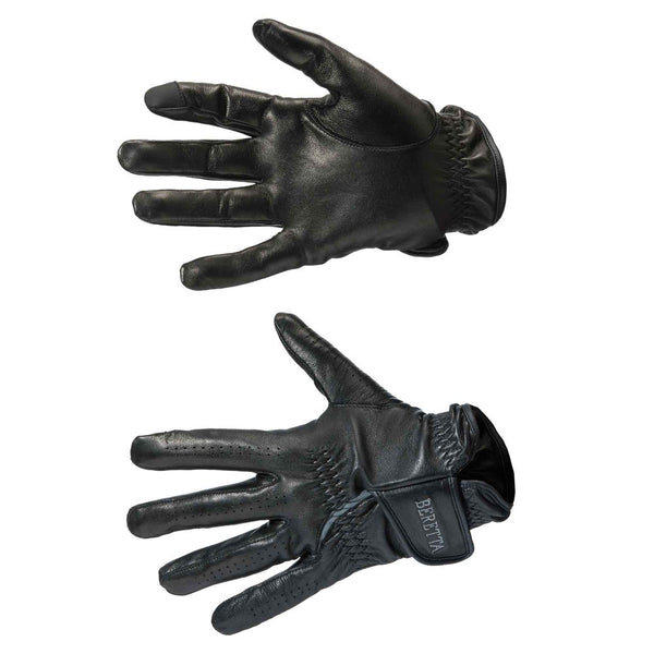 LEATHER SHOOTING GLOVES BLACK/GREY XXL