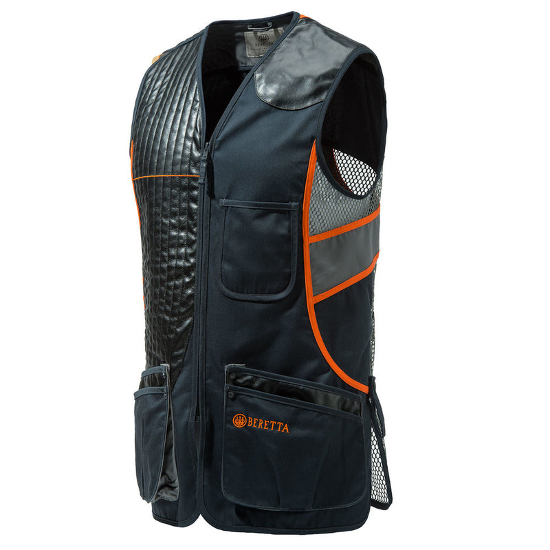 BERETTA SPORTING VEST BLACK/ORANGE XL