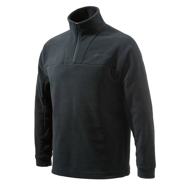 HALF ZIP FLEECE BLACK L