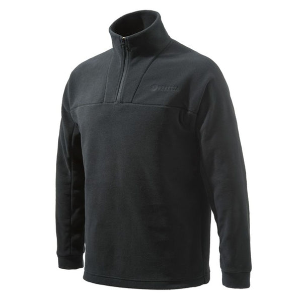 HALF ZIP FLEECE BLACK XS
