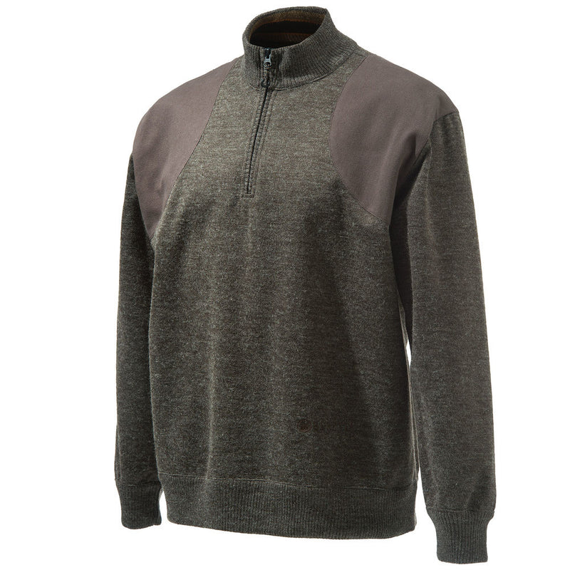 HONOR WINDSTOP SWT 1/4 ZIP DARK BRN XXL