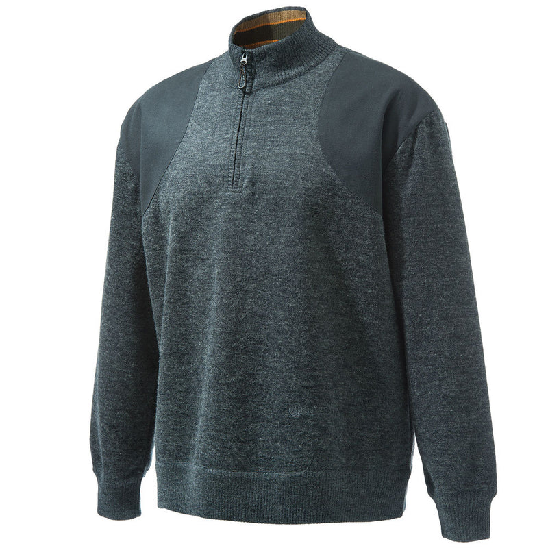 HONOR WINDSTOP SWT 1/4 ZIP DARK GREY L