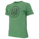 DISTRESSED TRIDENT SHIRT GREEN MELANGE M
