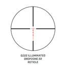 3-9x40 Rimfire Black Riflescope DZ22 illum Reticle Hang Box