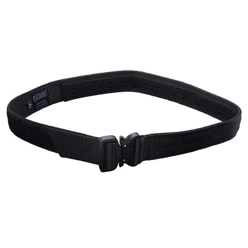 INSTRUCTORS BELT W COBRA BUCKLE BLK 34IN