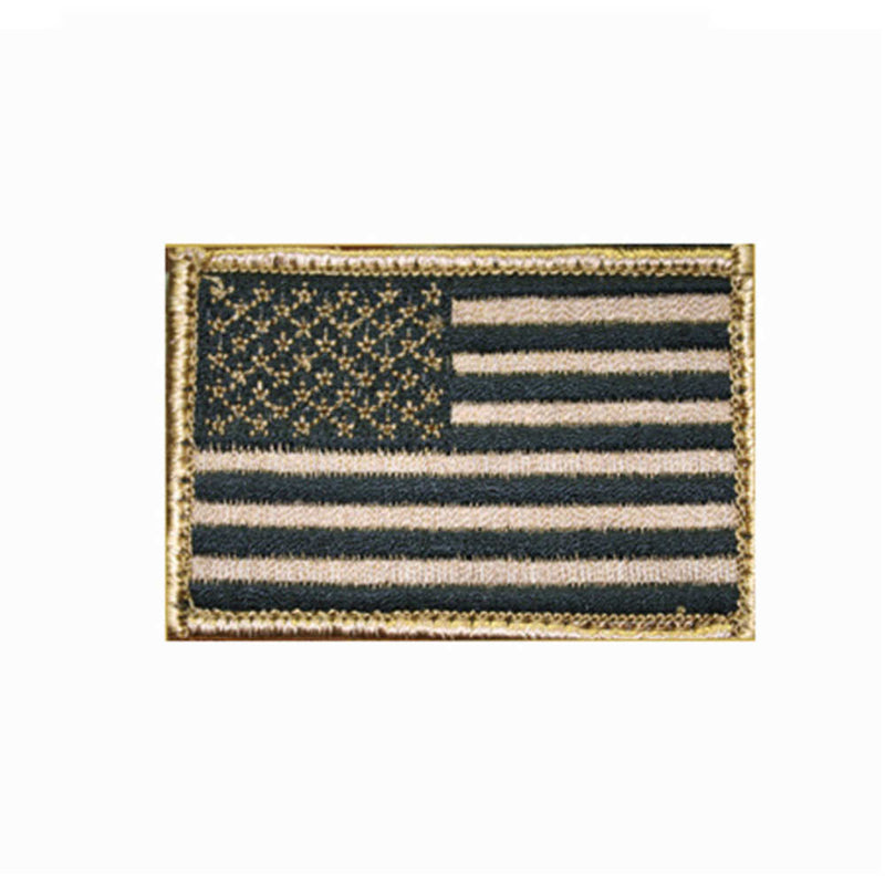 PATCH US FLAG H&L SUBDUED C TAN