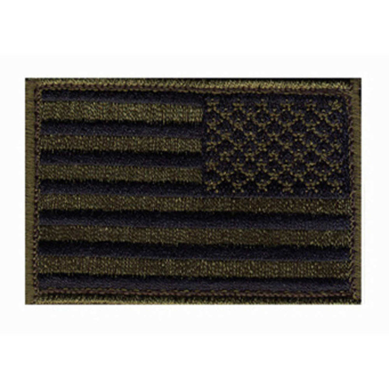 PATCH US FLAG SUBDUED REV OD GRN