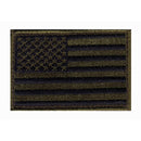 PATCH US FLAG H&L SUBDUED OD GRN