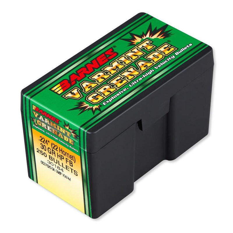 BULLETS 22HORNET VMTGRE FB 30GR 250RD/BX