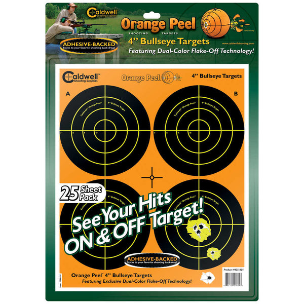 ORANGE PEEL 4IN BULLSEYE 25PK