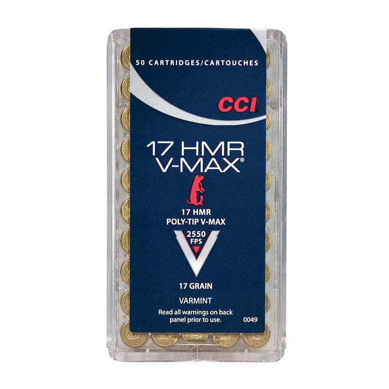 VARMINT 17 HMR 17GR V-MAX 50RD/BX
