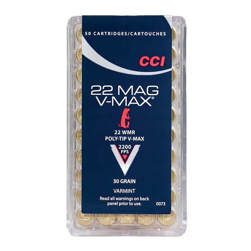VARMINT 22 WMR 30GR V-MAX 50RD/BX