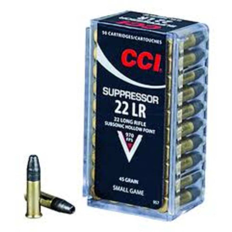 SUPPRESSOR 22LR 45GR HP 50RD/BX