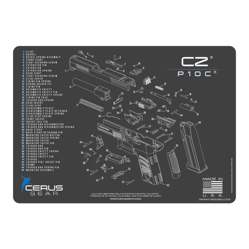 CZ P10C SCHEMATIC GREY