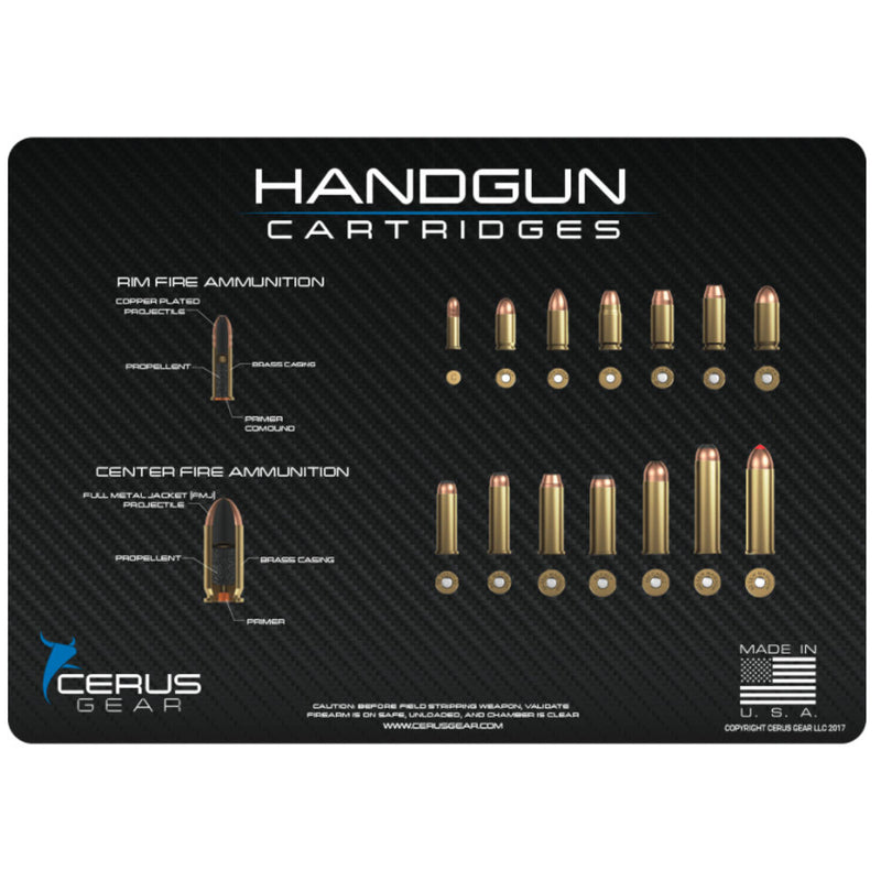 TOP HANDGUN CARTRIDGES CARBON FIBER