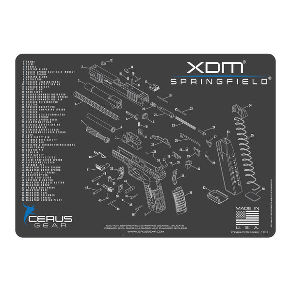 SPRINGFIELD XDM SCHEMATIC CHAR GRAY