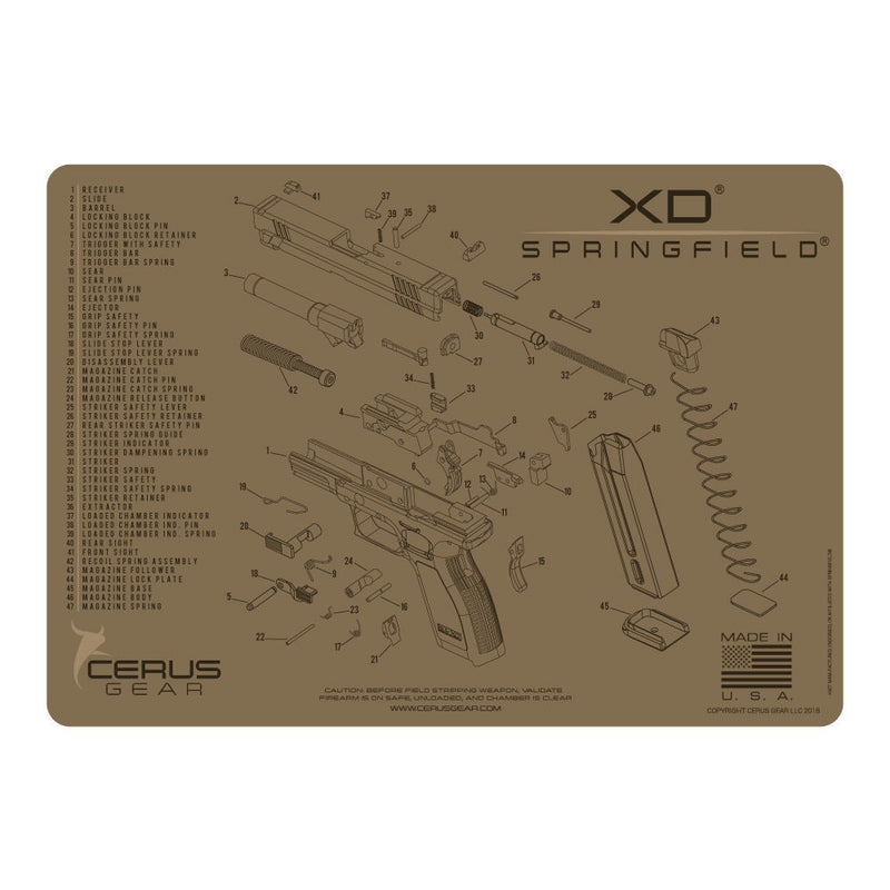 SPRINGFIELD XD SCHEMATIC COYOTE