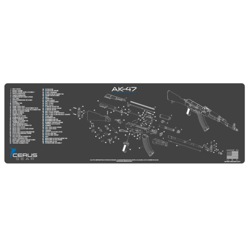 AK-47 SCHEMATIC GRAY