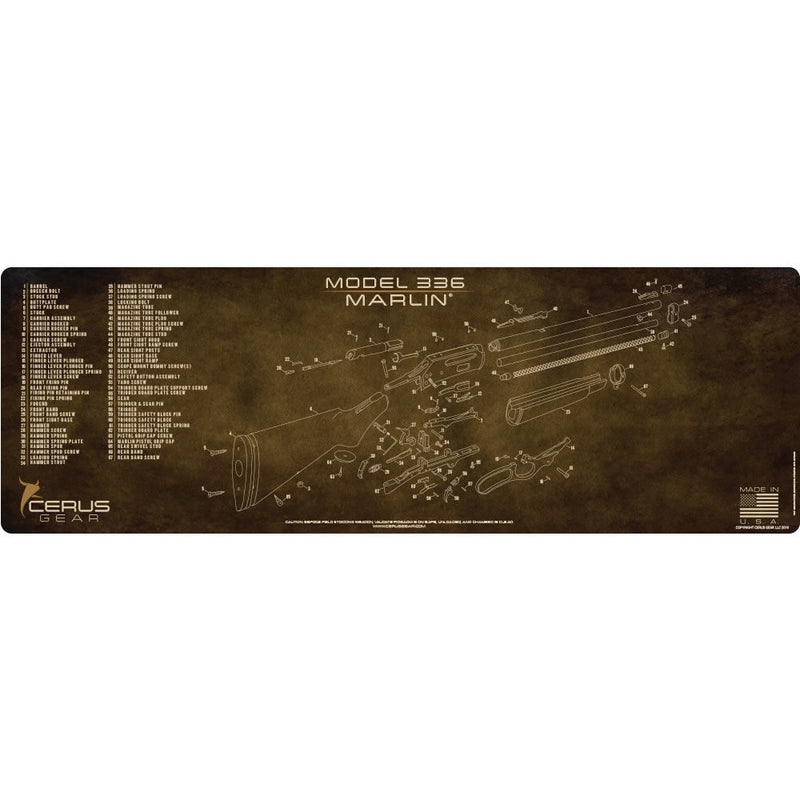 MARLIN MODEL 336 SCHEMATIC VINTAGE BRWN