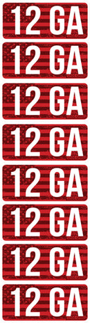 MTM AMMO CALIBER LABELS 12GA