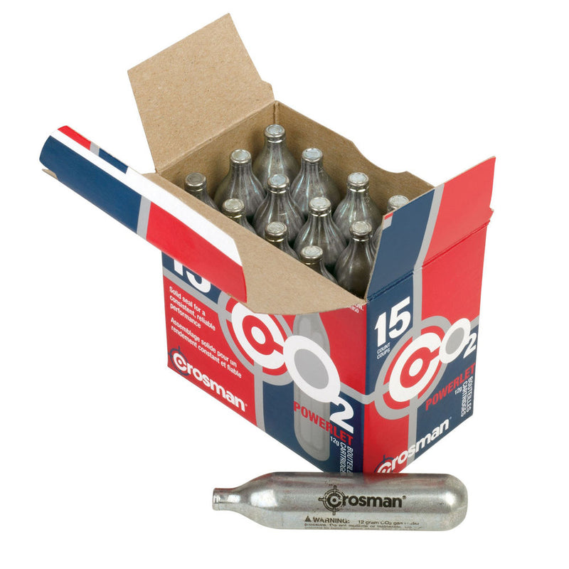 PWRLET 12G CO2 CARTRIDGES 15 CT