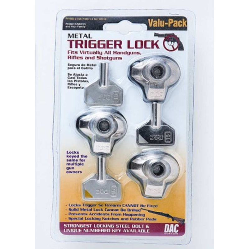 TRIPLE PACK METAL TRIGGER LOCK - CLM