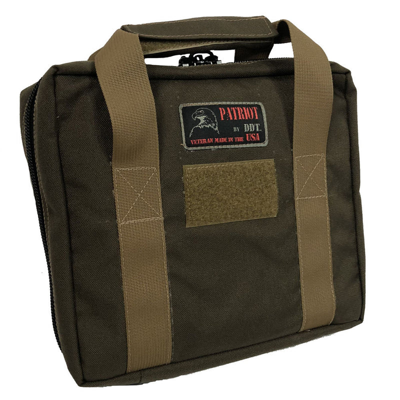 BERNI DOUBLE PISTOL CASE - CHOCOLATE